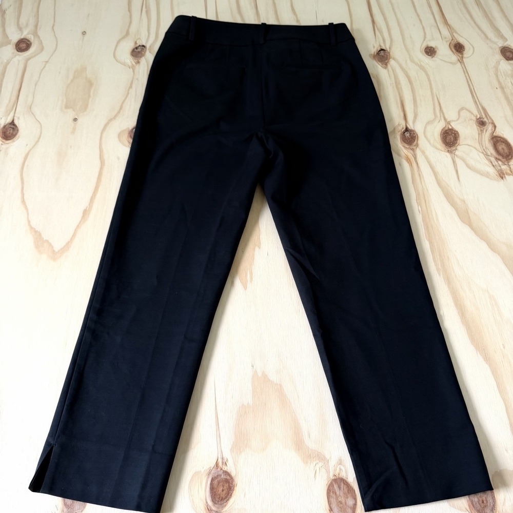 Loft Marisa High Rise Ankle Black Career Dress Pants Womens Size 6 Stretch - Picture 2 of 12